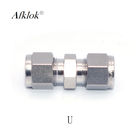 SS316 Stainless Steel Double Ferrule Tube Fitting Adapter