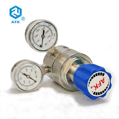 Vespel 316L Brass Gas Pressure Regulator 3 / 4 Inch AFK R12 Jointless