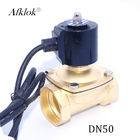 Normally Closed Brass 2 inch Underwater Solenoid Valve for Water 1Mpa