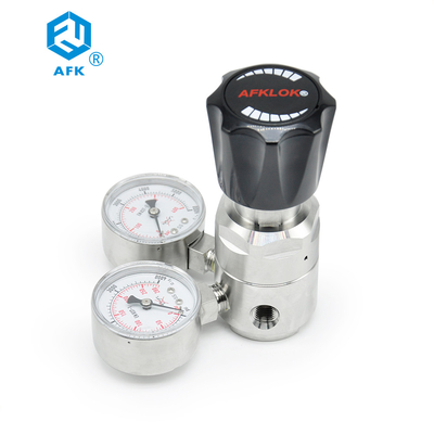 Stage Hydrogen Gas Pressure Regulator with Gauges Gas Cylinder Regulator 6000 psi Gas Pressure regulator N2O