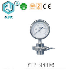 1.5" Gas Boiler Pressure Gauge With Tri - Clamp Connector / Diaphragm High Accuracy