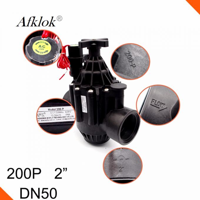 Elettrovalvola a solenoide magnetica di irrigazione del diaframma AC24V per acqua 4